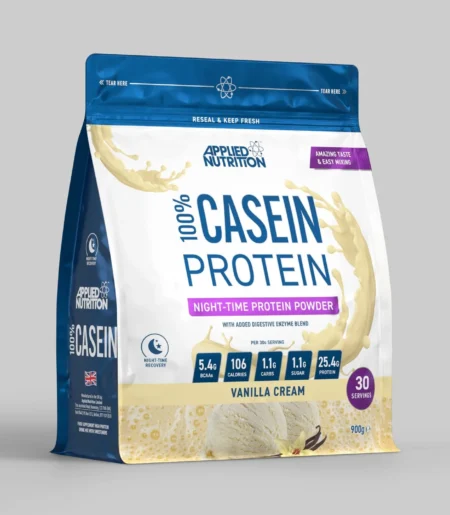 100% Casein Vanilla 900g Bag